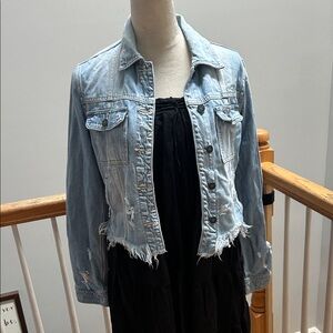Hidden Light Blue Jean Jacket
